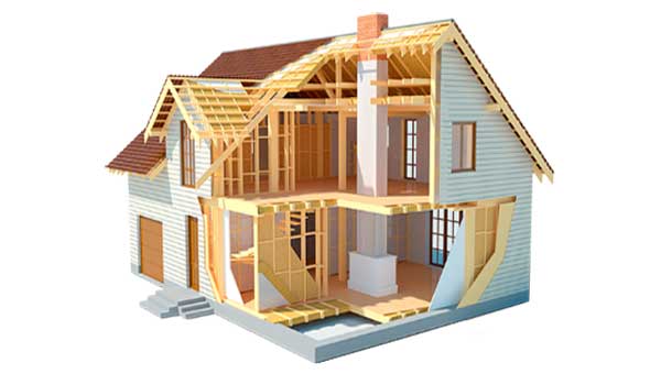 покрасить каркасный дом